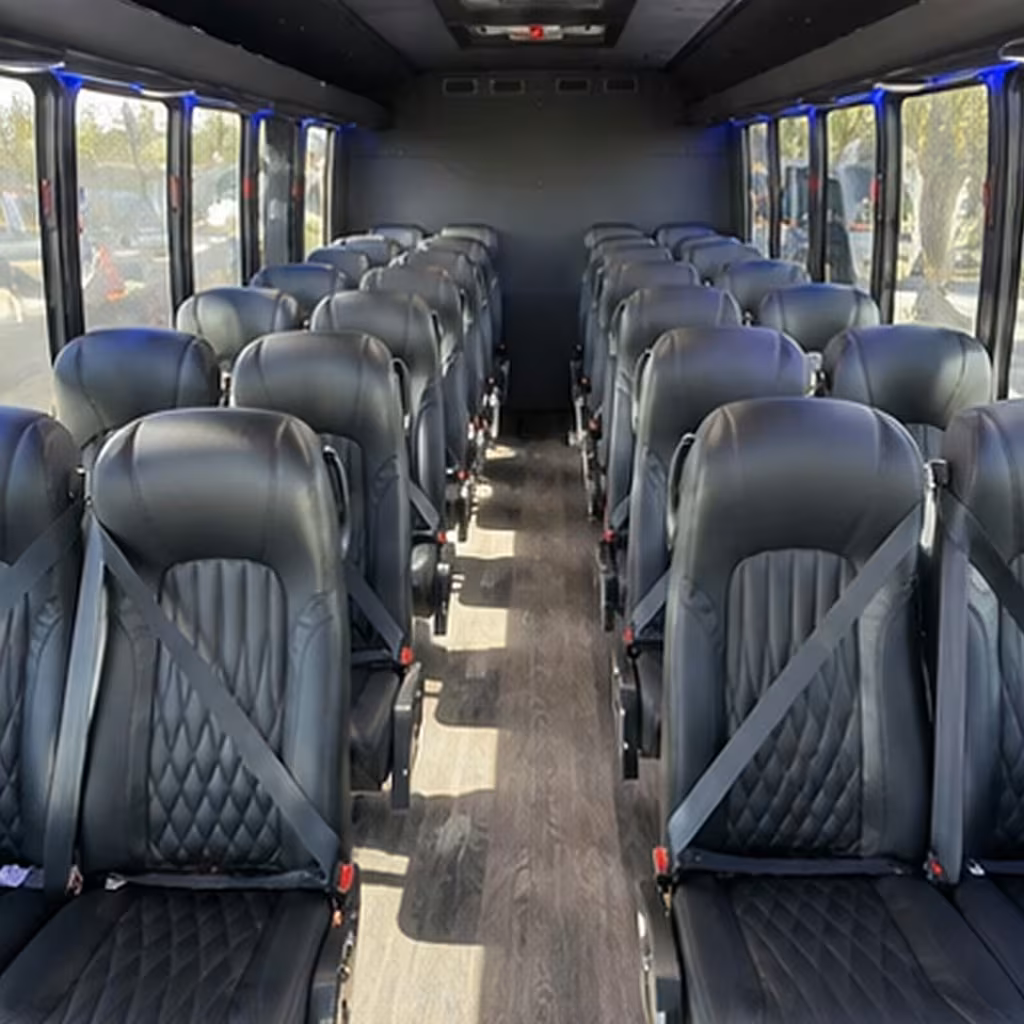 28 passenger minibus inside