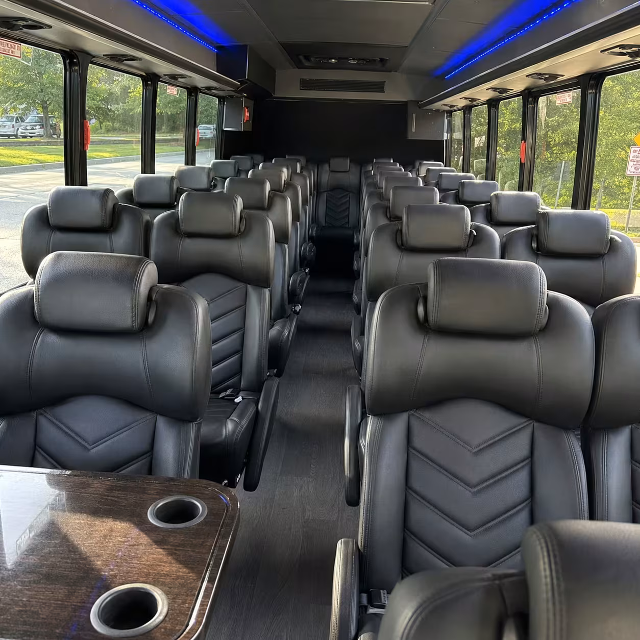 28 passenger minibus interior