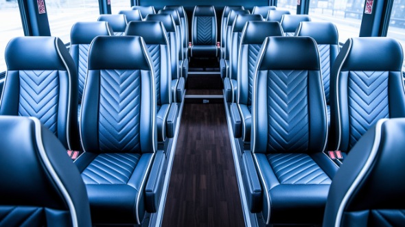 oklahoma city 18 passenger minibus inside