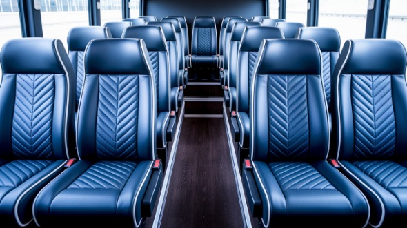 oklahoma city 20 passenger minibus inside