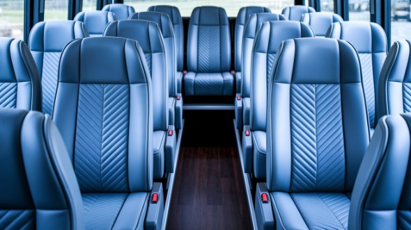 oklahoma city 28 passenger minibus inside