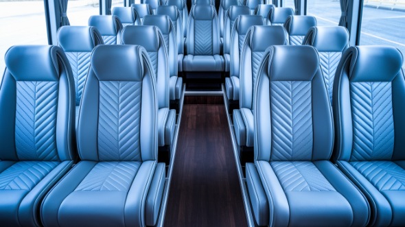 oklahoma city 30 passenger minibus inside