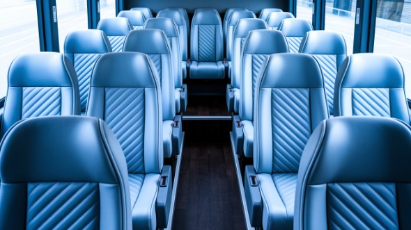 oklahoma city 35 passenger minibus inside