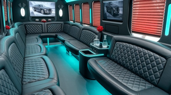 party bus rental interior oklahoma city
